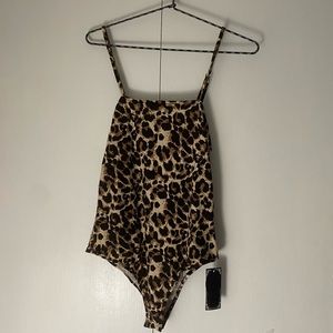 Queen.M Leopard Print Bodysuit